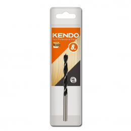 KENDO-13108004-ดอกสว่านเจาะไม้-แบบมีเดือย-8-0-×-117mm